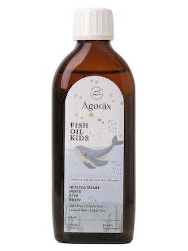 AGORAX, Фиш Оил (Рыбий жир) Кидс, со вкусом апельсина, жидкость, 150 мл #1
