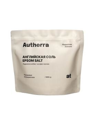 Autherra, Английская магниевая эпсом соль, 1000 г #1