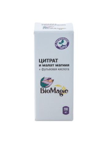 BioMagic, Магний (цитрат и малат), жидкость, 200 мл #1