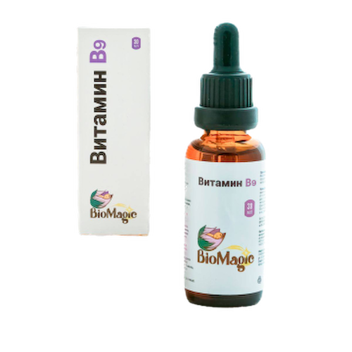 BioMagic, Витамин B9 (L-метилфолат кальция), жидкость, 30 мл #1