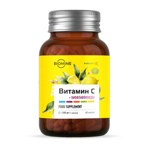 Biomins, Липосомальный витамин C «PureWay» с биофлавоноидами, капсулы, 60 шт. #1