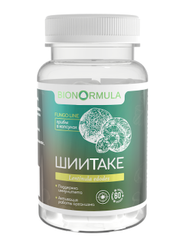 Bionormula Fungo-line, «Фунго-Ши Грибная Аптека Шиитаке» (для здоровья сердца), капсулы, 60 шт. #1