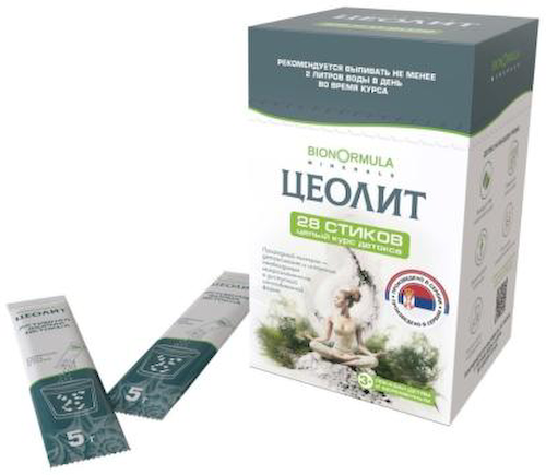 Bionormula Minerals, Цеолит пищевой (детокс и очищение организма), стики, 28 шт. #1