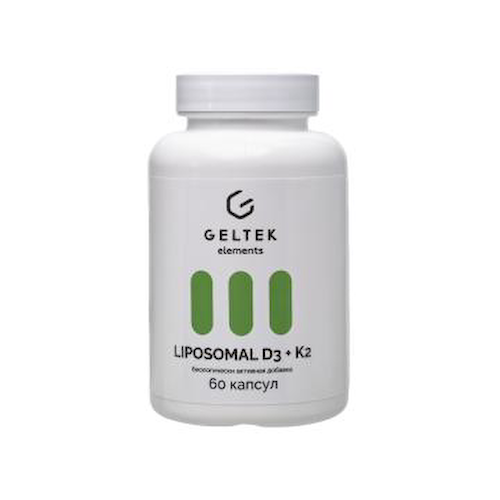 Geltek, Липосомальный комплекс D3 + K2, капсулы, 60 шт. #1