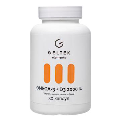 Geltek, Омега-3 + витамин D3, капсулы, 30 шт. #1