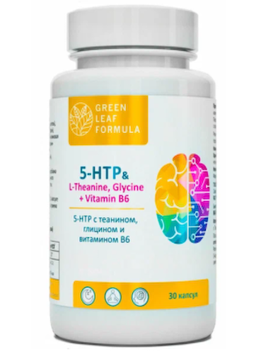 Green Leaf Formula, 5-HTP, капсулы, 30 шт. #1