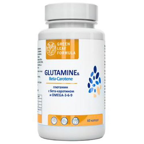 Green Leaf Formula, Глутамин, капсулы, 60 шт. #1