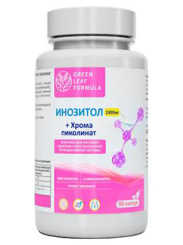 Green Leaf Formula, Инозитол+Хром (пиколинат), капсулы, 90 шт. #1