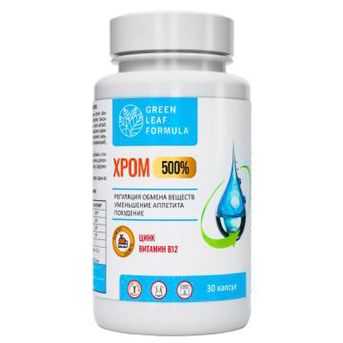 Green Leaf Formula, Хром (пиколинат), капсулы, 30 шт. #1