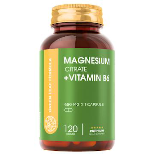 Green Leaf Formula, Магний (цитрат) + В6, капсулы, 120 шт. #1