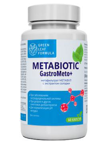 Green Leaf Formula, Метакомфорт (метабиотик с солодкой), капсулы, 60 шт. #1