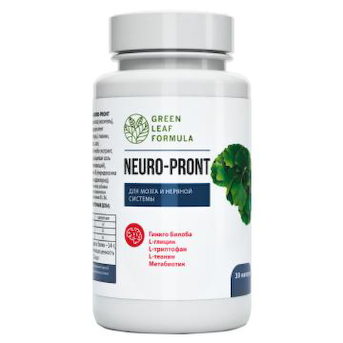 Green Leaf Formula, NEURO-PRONT (витамины для мозга и нервной системы), капсулы, 30 шт. #1