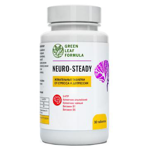 Green Leaf Formula, NEURO-STEADY (5 НТР, 5-гидрокситриптофан), таблетки, 30 шт. #1
