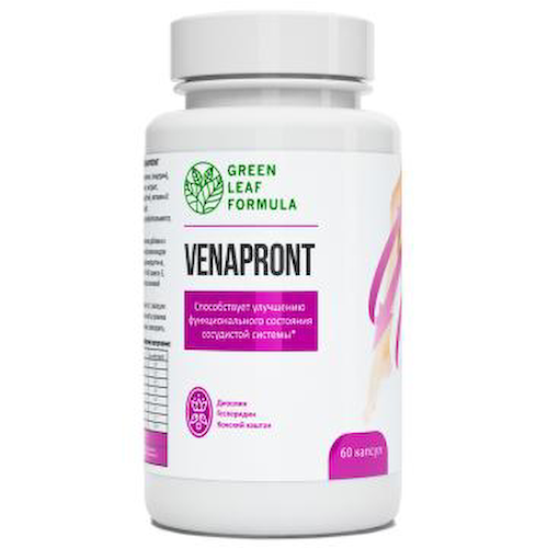 Green Leaf Formula, VENAPRONT ( венотоник), капсулы, 60 шт. #1