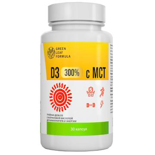 Green Leaf Formula, Витамин D3, капсулы, 30 шт. #1