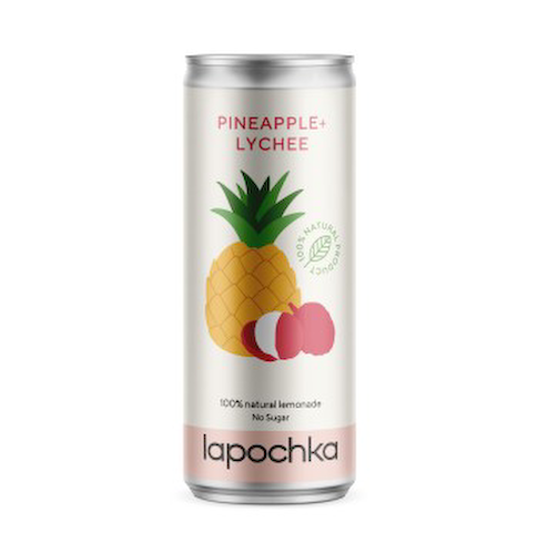 Lapochka, Напиток безалкогольный среднегазированный «Лапочка Ананас Личи», жидкость, 330 мл #1