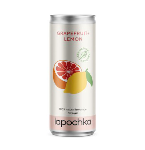Lapochka, Напиток безалкогольный среднегазированный «Лапочка Грейпфрут Лимон», жидкость, 330 мл #1