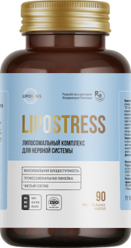 Lipomins, Липосомальный комплекс для нервной системы «LipoStress», растительные капсулы, 90 шт. #1