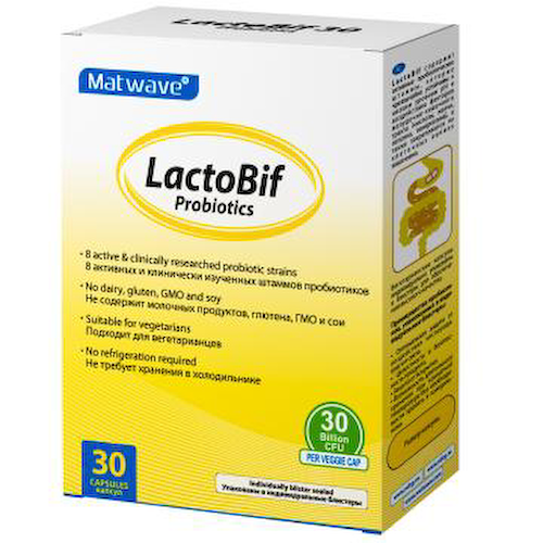 Matwave, Пробиотики LactoBif Probiotics, капсулы, 30 шт. #1