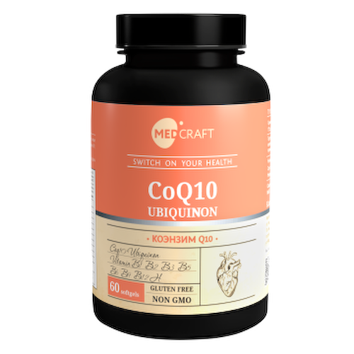 MEDCRAFT, Коэнзим Q10 (убихинон) с витаминами, капсулы, 60 шт. #1