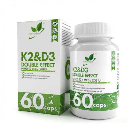 Naturalsupp, Витамин D3+K2 (МК-7), капсулы, 60 шт. #1