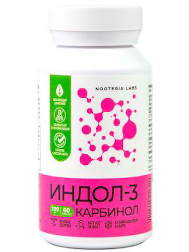 Nooteria Labs, Индол-3-карбинол, капсулы, 60 шт. #1