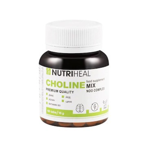 NUTRIHEAL, Холин Микс (ноотропный комплекс), таблетки, 60 шт. #1