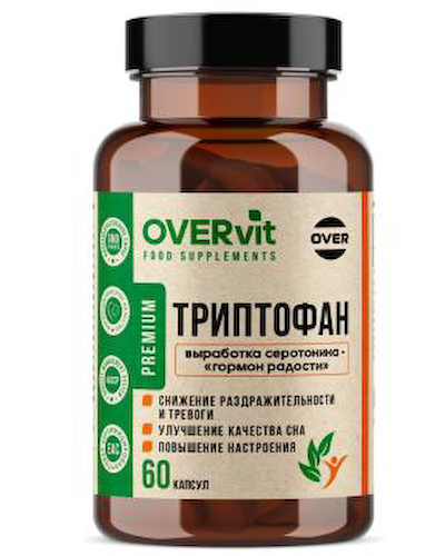 OVERVit, Триптофан, капсулы, 60 шт. #1
