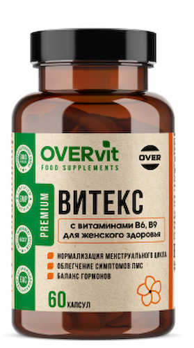 OVERVit, Витекс с витаминами В6 и В9, капсулы, 60 шт. #1