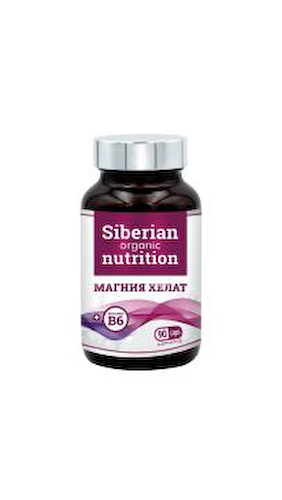 Siberian organic nutrition, Магний (бисглицинат) + В6, капсулы, 90 шт. #1