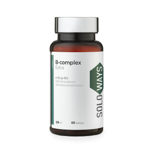 SOLOWAYS, B-complex Extra, капсулы, 60 шт. #1
