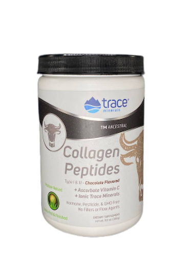 Trace minerals, Коллаген (I и III типа) + витамин С + минералы, со вкусом шоколада, порошок, 286 г #1