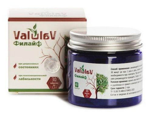 Valulav, Филайф (при депрессивных состояниях), таблетки, 30 шт. #1