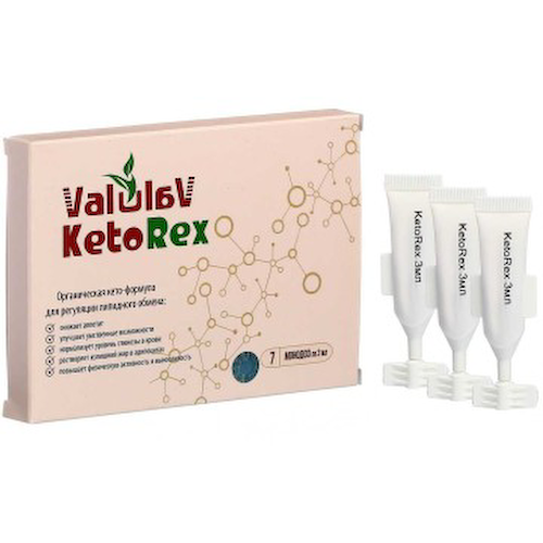 Valulav, KetoRex, Снижение веса (регуляция липидного обмена), монодозы, 7 шт. #1