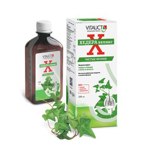 Vitauct, Хедера хеликс (чистые бронхи и лёгкие), раствор, 250 мл #1