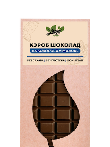 Yappi, Кэроб шоколад на кокосовом молоке, 75 г #1