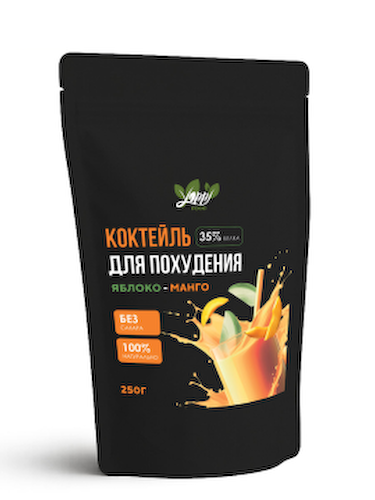 Yappi, Протеиновый коктейль для похудения с манго, порошок, 250 г #1