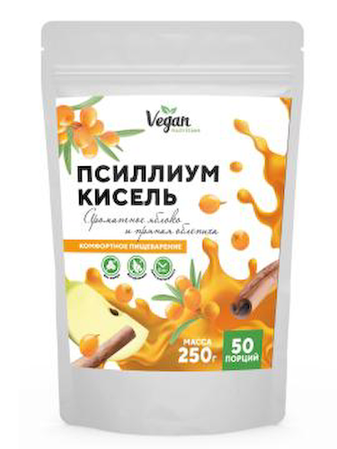 Yappi, Псиллиум кисель без сахара и крахмала, с облепихой, порошок, 250 г #1