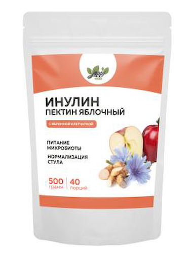 Yappi, Инулин с яблочным пектином, порошок, 500 г #1