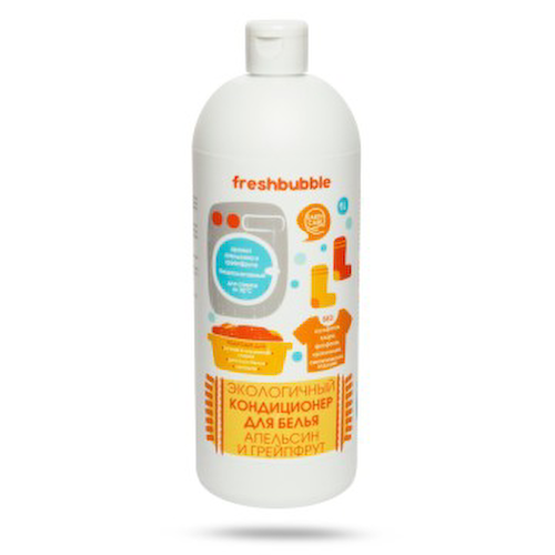 FRESHBUBBLE, Кондиционер для белья Апельсин и Грейпфрут, жидкость, 1,5 л #1