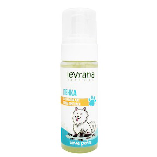 Levrana, Пенка для мытья лап после прогулки «Love Pets», жидкость, 150 мл #1