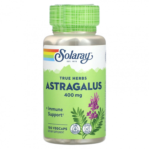 Solaray, True Herbs, астрагал, 400 мг, 100 растительных капсул #1