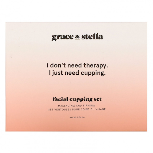 Grace & Stella, набор массажных банок для лица, 160 г (0,36 фунта) #1