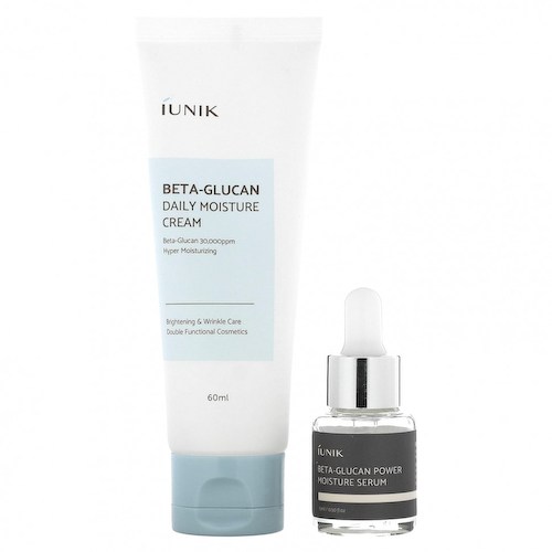 iUNIK, Beta-Glucan Edition Skin Care Set, Cream & Mini Serum, 2 Piece Set #1