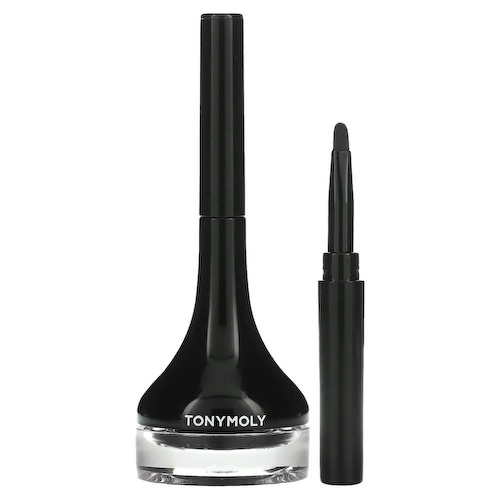Tony Moly, Гелевая подводка для глаз Back, 01 черная`` 4 г #1