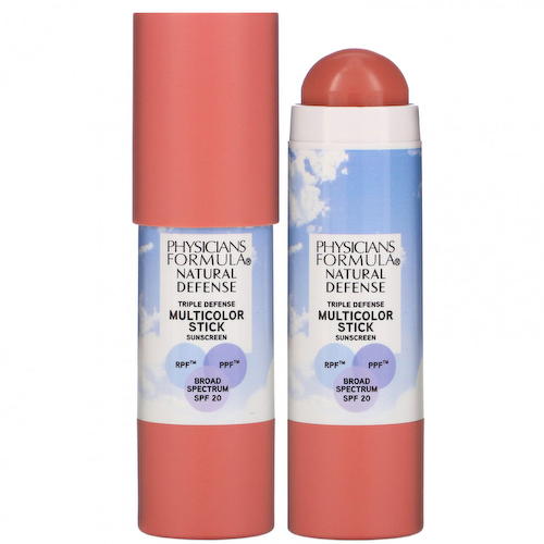 Physicians Formula, естественная защита, цветной солнцезащитный стик, SPF 20, естественный розовый, 7,4 г (0,26 унции) #1