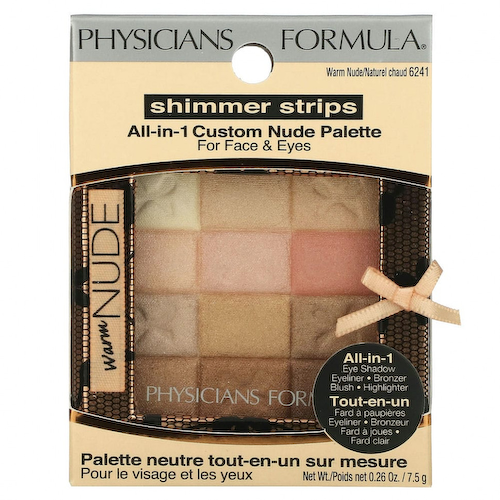 Physicians Formula, Переливающиеся полоски, 'Все включено', палетка теплых телесных оттенков, 0.26 унции (7.5 г) #1