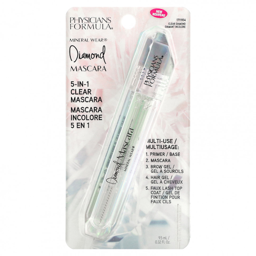 Physicians Formula, Mineral Wear, Diamond Mascara, прозрачная тушь 5-в-1, Clear Diamond, 9,5 мл (0,32 жидк. Унции) #1