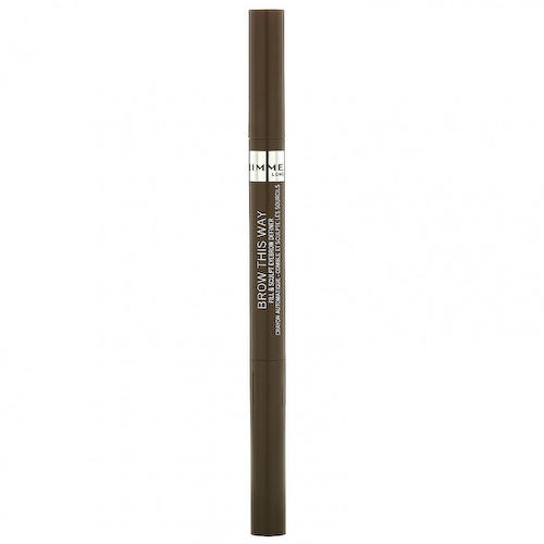 Rimmel London, Brow This Way, Карандаш для бровей Fill & Sculpt, средний коричневый цвет 002, 0,008 унции (0,25 г) #1