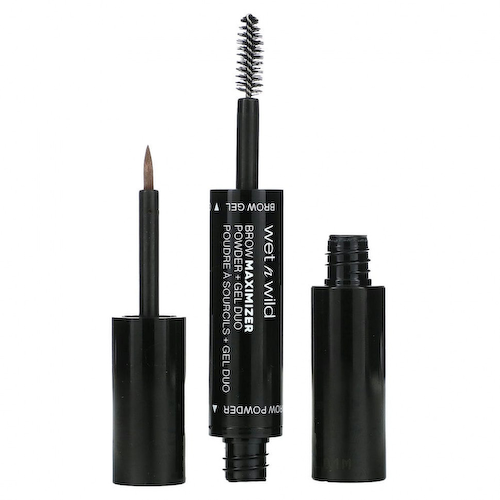 wet n wild, Brow Maximizer, пудра + гель Duo, коричневый цвет, пудра - 0,8 г (0,02 унции), гель - 3,5 мл (0,11 жидк. Унции) #1